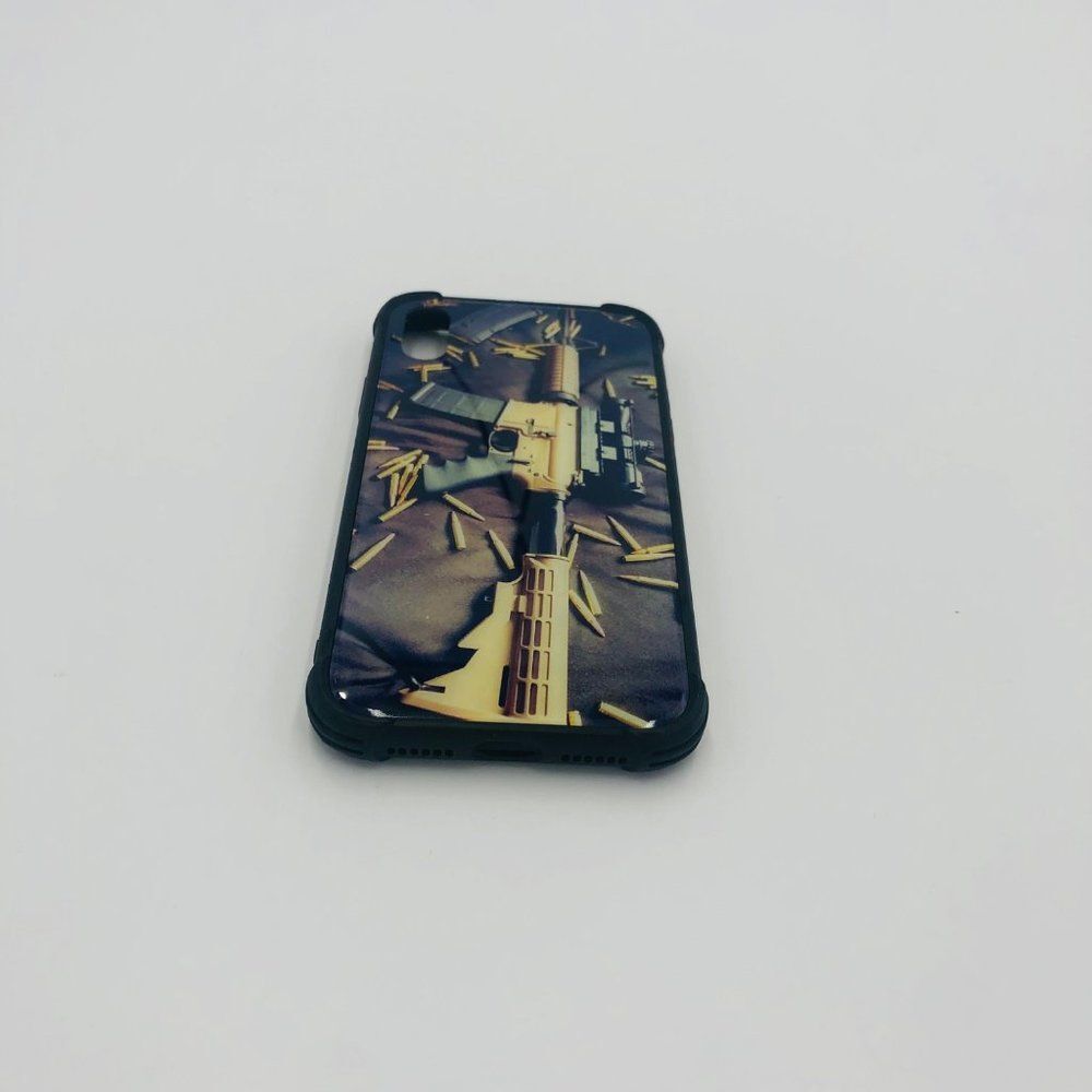 Brand‎ New iPhone XR Phone Case Gun Pattern Color Black